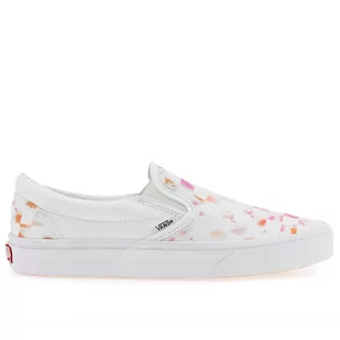 Buty Vans Classic Slip-On Aura Checkerboard VN0A5JLXWHT1 - białe - Trampki damskie - miniaturka - grafika 1