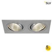 Lampy sufitowe - Spotline New Tria 2 Aluminium szczotkowane LED (113926) - miniaturka - grafika 1