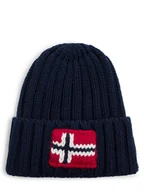 Czapki męskie - Napapijri Czapka męska Mężczyźni Sztuczne włókno niebieski jednolity, ONE SIZE - miniaturka - grafika 1