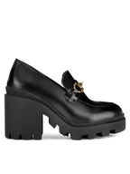 Mokasyny damskie - Badura Mokasyny MOANA-01W1-001 Czarny - miniaturka - grafika 1