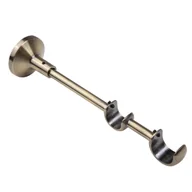 Karnisze - Wspornik do karnisza 25/19 mm podwójny antyczny mosiądz 210 mm Inspire - miniaturka - grafika 1