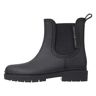 Moda i Uroda OUTLET - Tommy Hilfiger Damskie buty Essential Tommy Rainbootie Low Boot, Czarny, 36 EU - miniaturka - grafika 1