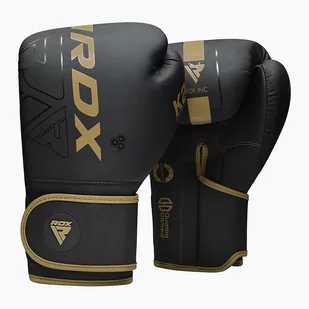 Rękawice bokserskie RDX F6 czarno-złote BGR-F6MGL  12 oz - Rękawice bokserskie - miniaturka - grafika 1