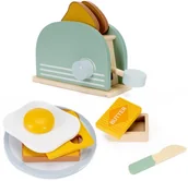 Zabawki AGD - Springos zabawka drewniana dla dzieci, jajko, tost zestaw śniadaniowy 9 el. multikolor UNIWERSALNY - miniaturka - grafika 1