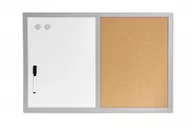Tablice i flipcharty - Galeria Papieru Tablica suchościeralno-magnetycza-korkowa 60x40 - miniaturka - grafika 1