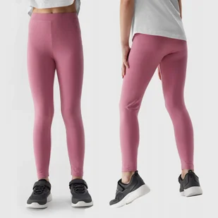 4F LEGGINSY DZIEWCZĘCE DZIANINOWE DŁUGIE DZIECIĘCE SS24 - Legginsy - miniaturka - grafika 1