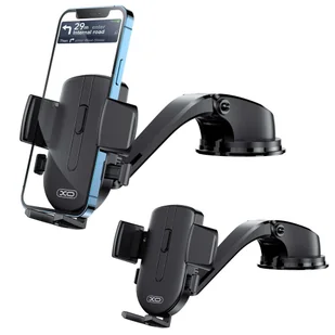 XO Uchwyt samochodowy C89 Holder do auta na telefon na deskę kokpit szybę Czarny - Uchwyty samochodowe do telefonów - miniaturka - grafika 1