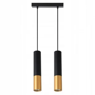 Lampa wisząca LED 1m loftowa czarno-złota - Lampy sufitowe - miniaturka - grafika 1