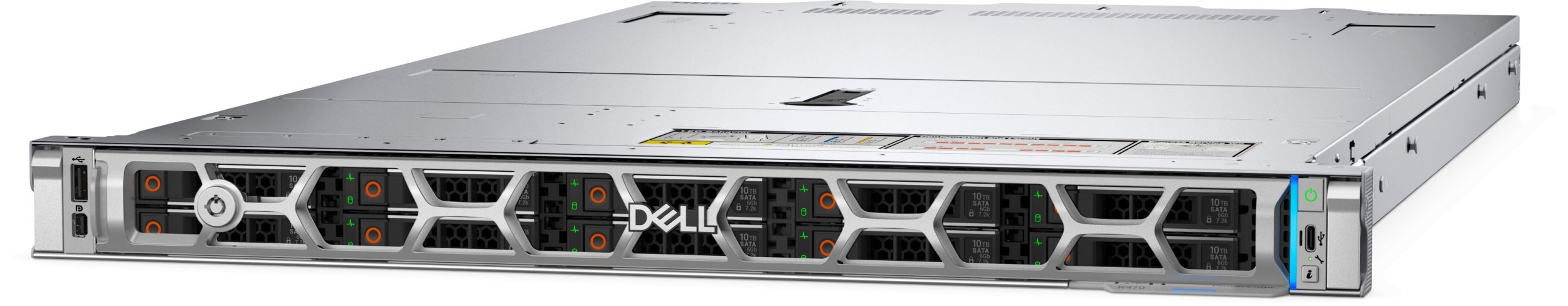 Serwer Dell DELL PowerEdge R470 serwer 960 GB Rack 1U Intel Xeon 6 6517P 3,2 GHz 32 GB DDR5-SDRAM 1100 W DVT8N