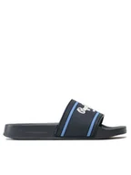 Buty dla chłopców - Pepe Jeans Klapki Slider Logo B PBS70054 Granatowy - miniaturka - grafika 1