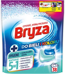 Bryza Kapsułki do prania 5W1 Hygiene do bieli i koloru 38 szt - Środki do prania - miniaturka - grafika 1