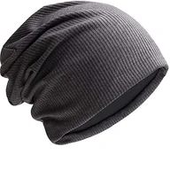 Czapki damskie - BRGUR Luźna czapka dla mężczyzn/kobiet, oddychająca i elastyczna czapka z czaszką, szara, jeden rozmiar, szary, rozmiar uniwersalny - miniaturka - grafika 1