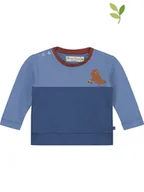 Bluzy i sweterki niemowlęce - Smitten Organic Bluza w kolorze niebieskim - miniaturka - grafika 1