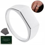 Sygnety - SYGNET MĘSKI SREBRNY PRÓBA 925, MASYWNY, GŁADKI, POLEROWANY ROZMIAR 22 - Golden Haus - miniaturka - grafika 1