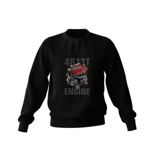 Czarna bluza silnik 4B 11T EVO-XXL - Odzież do sportów motorowych - miniaturka - grafika 1