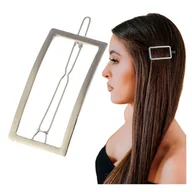 Ozdoby do włosów - Spinka Wsuwka Srebrna do Włosów Ozdobna Geometryczna Metalowa i Wytrzymała - miniaturka - grafika 1