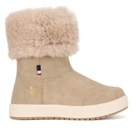 Buty dla dziewczynek - Botki U.S. Polo Assn. VICKI001K/DYF1 Beżowy - miniaturka - grafika 1