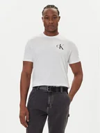 Koszulki męskie - Calvin Klein Jeans T-Shirt 30s Chest Logo LV04RD865G Biały Regular Fit - miniaturka - grafika 1