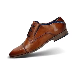 bugatti Męskie buty Mattia Eco Business Lace, koniak, 46 EU - Moda i Uroda OUTLET - miniaturka - grafika 1