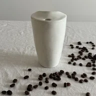 Kubki - Porcelanowy kubek do kawy na wynos 375ml - miniaturka - grafika 1