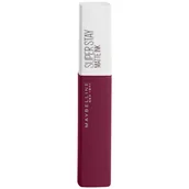 Szminki - Maybelline New York Super Stay Matte Ink 115 Founder, szminka do ust, 5ml - miniaturka - grafika 1