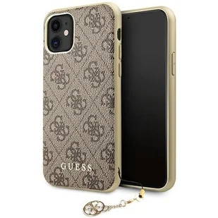 Guess nakładka do iPhone 11 GUHCN61GF4GBR brązowa hard case 4G Charms 8_2274584 - Etui i futerały do telefonów - miniaturka - grafika 1