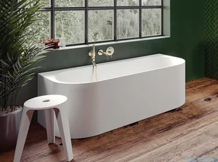 Riho Valor Back2wall wanna wolnostojąca BIAŁY MAT 170x72cm B131001105 - Wanny z hydromasażem - miniaturka - grafika 3