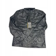 Kurtki damskie - Skórzana kurtka damska ramoneska REAL LEATHER L - miniaturka - grafika 1