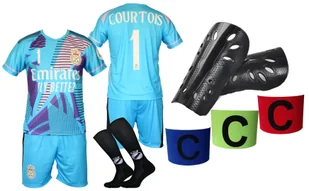 COURTOIS komplet sportowy strój piłkarski MADRYT dla dzieci + dodatki - Piłka nożna - miniaturka - grafika 1