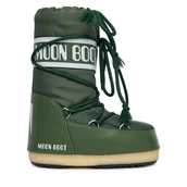 Buty dla chłopców - Śniegowce Moon Boot Mb Icon Nylon 80D1400440 S Zielony - miniaturka - grafika 1