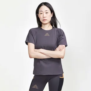 Damska Koszulka z krótkim rękawem CRAFT PRO TRAIL SS TEE W 1913142-992000 – Szary - Koszulki i topy damskie - miniaturka - grafika 1