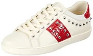 Trampki damskie - GUESS Damskie trampki Raelin2, Whire, 2 UK, Whire, 35 EU - miniaturka - grafika 1