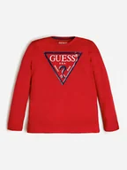 Bluzki damskie - Guess Bluzka L84I29 K8HM0 Czerwony Regular Fit - miniaturka - grafika 1