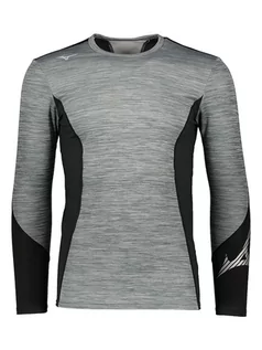 Koszulki sportowe męskie - Mizuno Koszulka funkcyjna "Virtual Body G2 Crew" w kolorze szaro-czarnym - grafika 1