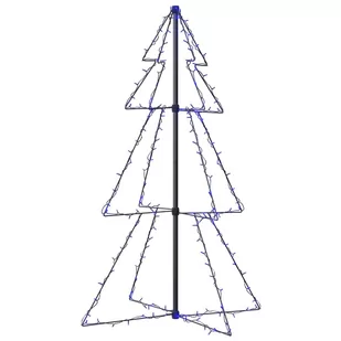 vidaXL vidaXL Ozdoba świąteczna w kształcie choinki, 160 LED, 78x120 cm - Oświetlenie świąteczne - miniaturka - grafika 1