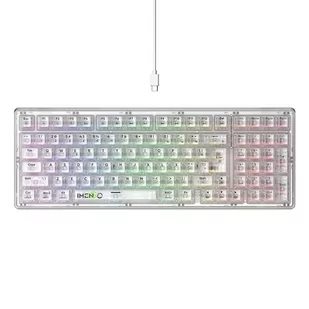 Klawiatura mechaniczna gamingowa Havit KB875L Przezroczysta - Zestawy myszka + klawiatura - miniaturka - grafika 1