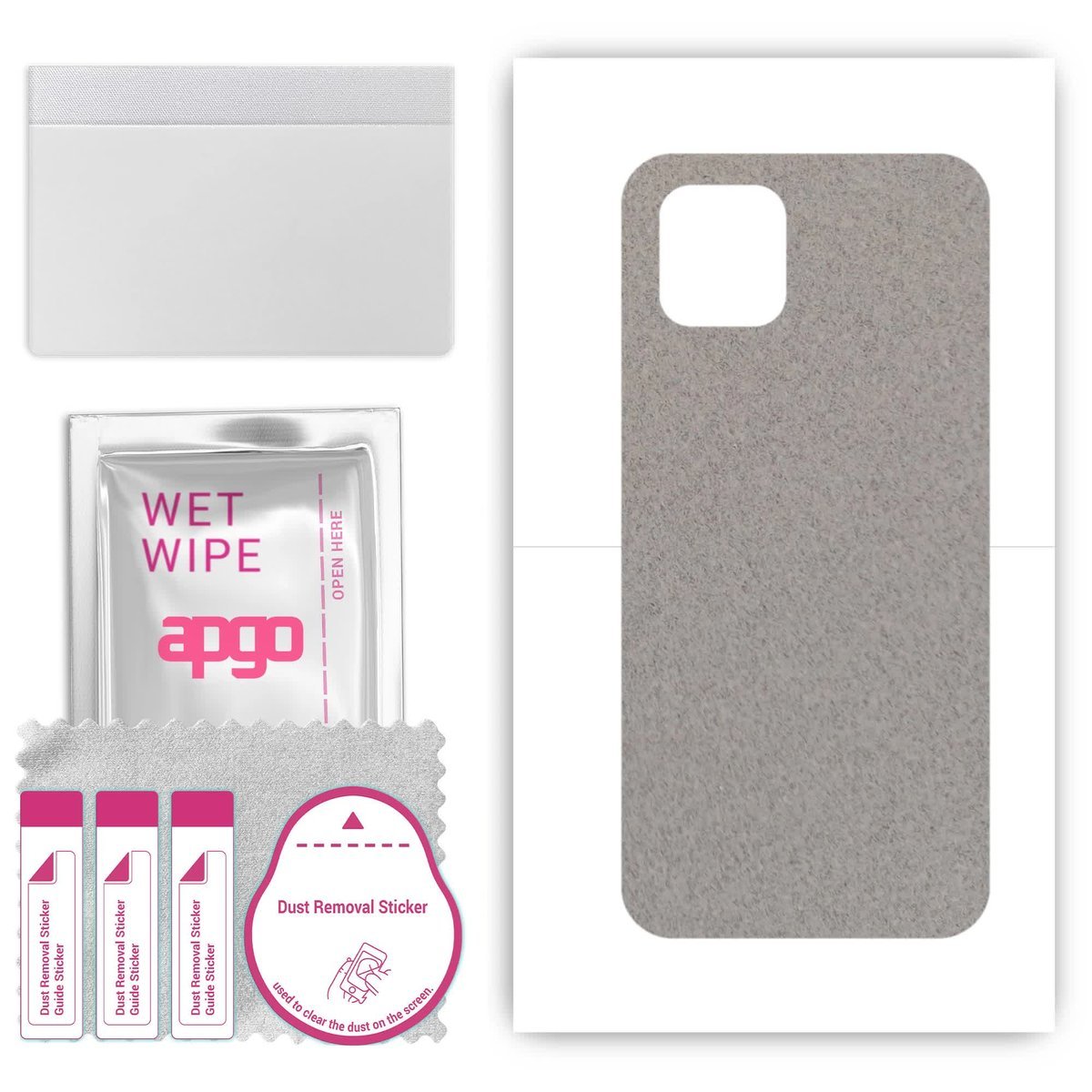 Folia naklejka skórka strukturalna na TYŁ Zamsz do Samsung Galaxy A03 - Zamsz Szary - apgo SKINS