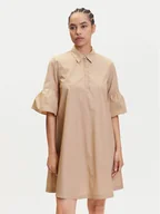 Sukienki - Marella Sukienka koszulowa Medicea 2515221192 Écru Relaxed Fit - miniaturka - grafika 1