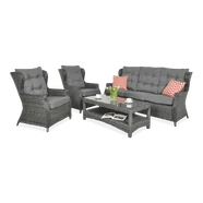 Focus Garden Komplet mebli Trivento 3 Garden, Grey Dining, 4 elementy