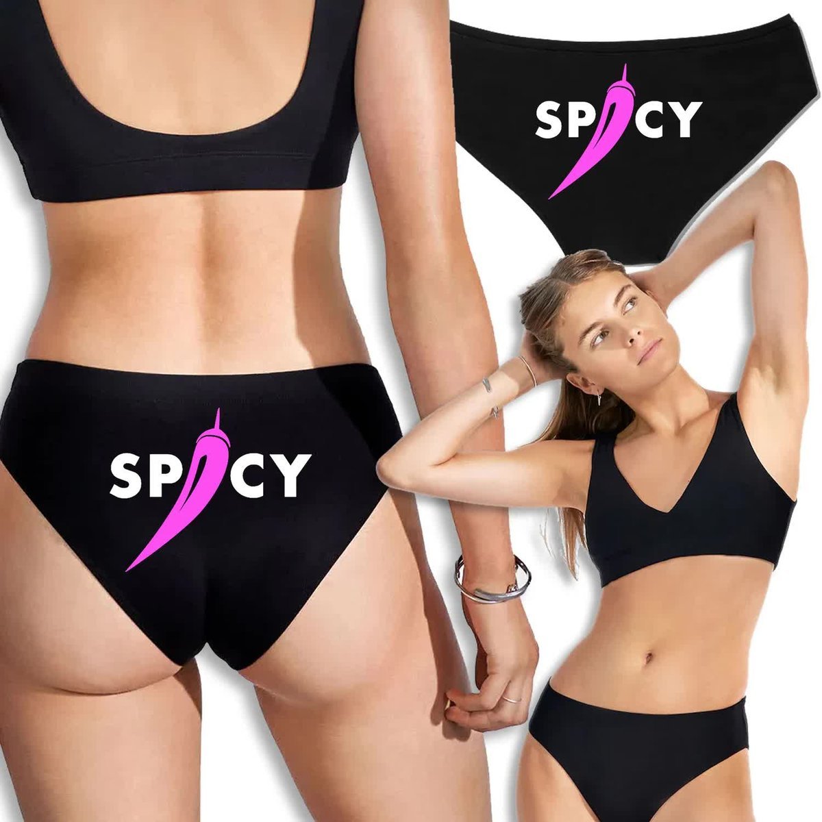 MAJTKI FIGI DAMSKIE PREZENT WALENTYNKI DZIEŃ KOBIET SPICY WZORY - L