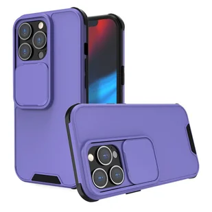 König Design Etui kompatybilne z Apple iPhone 13 Plastikowe, miękkie etui na telefon komórkowy - Fioletowe etui na telefon komórkowy - Etui i futerały do telefonów - miniaturka - grafika 1