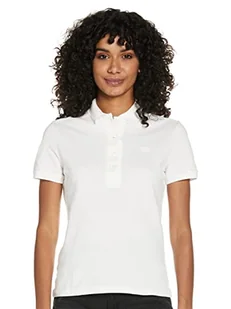 Lacoste Damska koszulka polo Slim Fit, biały, 34 - Koszulki i topy damskie - miniaturka - grafika 1