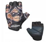 Rękawiczki rowerowe - Rękawiczki rowerowe Chiba Cool Kids czarne małpa rozm. S - miniaturka - grafika 1