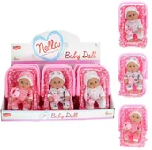 Lalki dla dziewczynek - Mega Creative Lalka 20cm Mc Nella Bobas W Nosidelku Disp6/36 - miniaturka - grafika 1