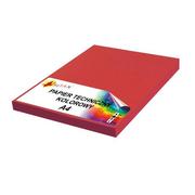 Szkolne artykuły papiernicze - Papier techniczny A4 160g czerwony intensywny 50 arkuszy - miniaturka - grafika 1