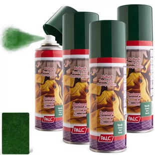 4x SPRAY DO ZAMSZU I NUBUKU PALC 200 ml ZIELONY - Środki do obuwia i ubrań - miniaturka - grafika 1