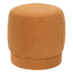 Pufa Amea z tkaniny bouclette pomarańczowa - Pufy i podnóżki - miniaturka - grafika 1