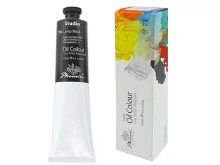 Farba olejna, Lamp Black 793 Phoenix, 120 ml - Farby i media malarskie - miniaturka - grafika 1