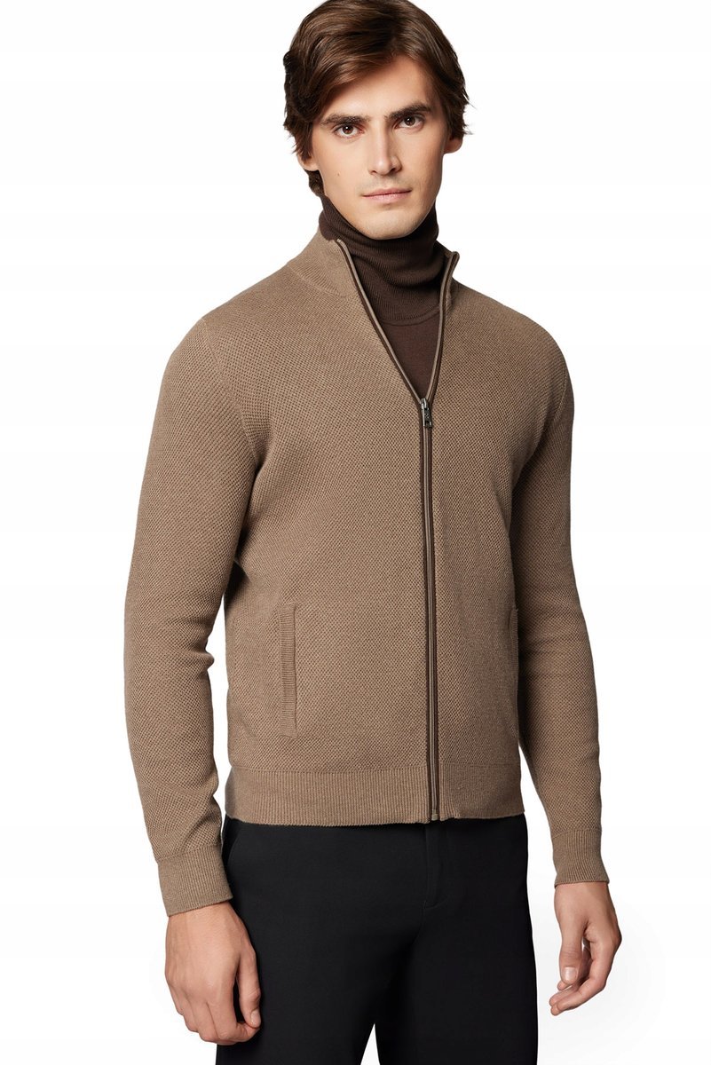 Sweter Męski Bawełniany Beżowy Rozpinany Próchnik PM11 2XL