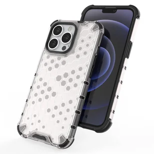 Honeycomb etui pancerny pokrowiec z żelową ramką iPhone 13 Pro niebieski - Etui i futerały do telefonów - miniaturka - grafika 8